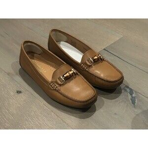 Elizabetta Tan Leather Loafers (Men’s, EU 39)